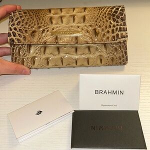 BRAHMIN CORDELIA WALLET PASTRY OMBRE brand new